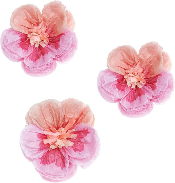 Rico Design Seidenpapierblumen Stiefmütterchen in Pink für das Osterfest - Bild 1