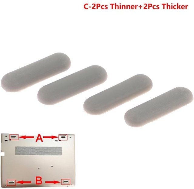 Anti Slip Gummi Fuß Pads für HP 830 G5 in Grau - Bild 1