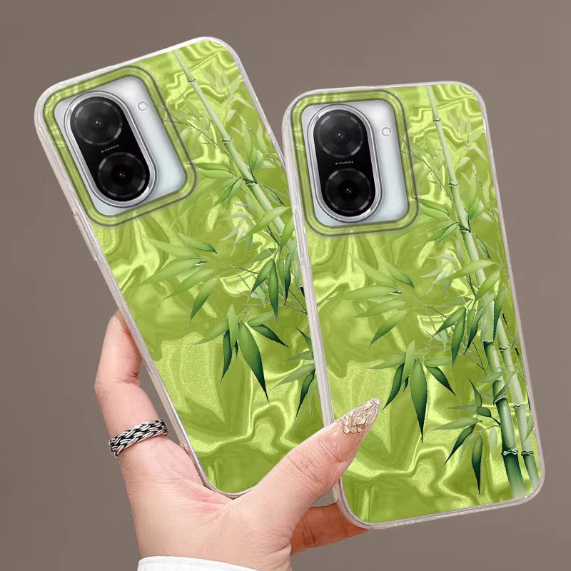 Xiaomi Handyhülle im chinesischen Stil mit grünem Bambus-Design für Redmi und Xiaomi Modelle als weiche Schutzhülle - Bild 3