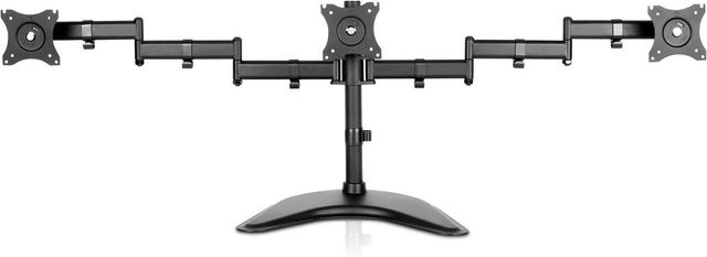 V7 Dreifach Monitorständer für 13-27 Zoll in Schwarz - Bild 1