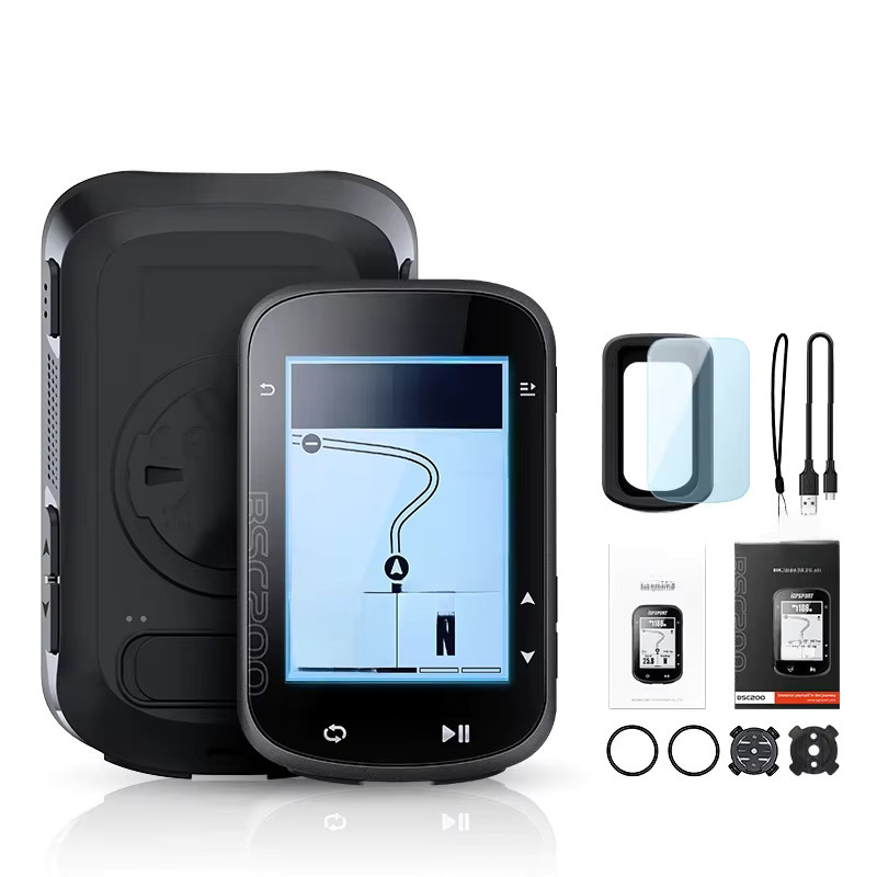 Igp Sport BSC200 Kabelloser GPS Fahrradcomputer in Schwarz mit App-Synchronisierung und Höhenmessung - Bild 5