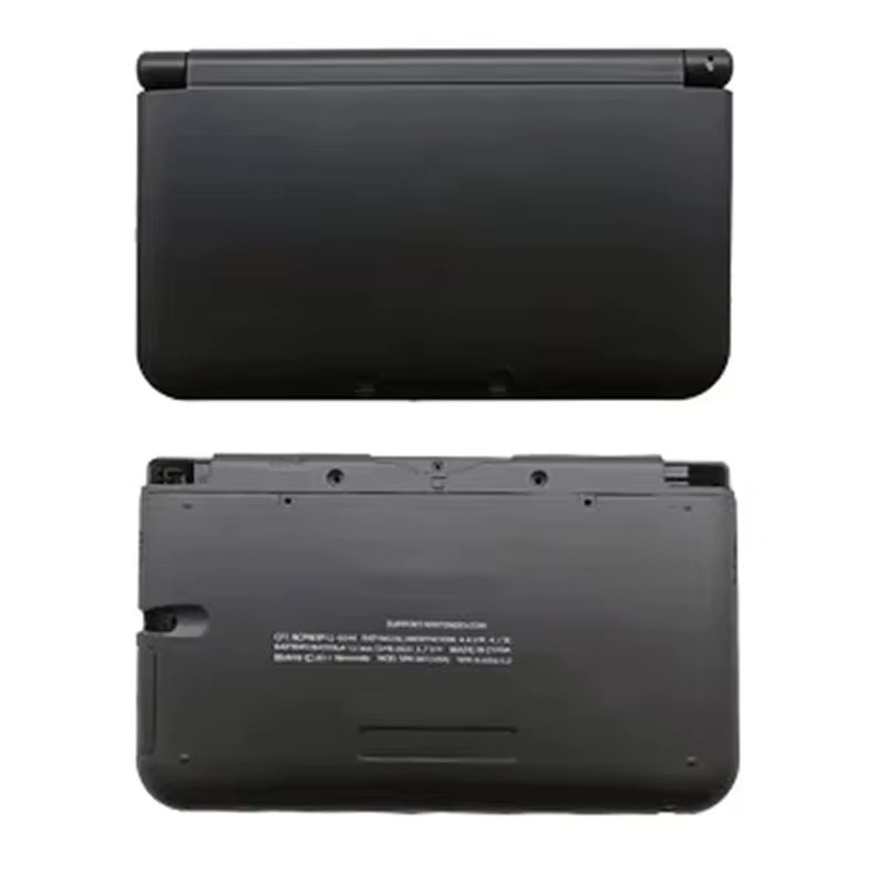 Ersatzgehäuse-Set für Nintendo 3DS XL LL in Schwarz, Vorder- und Rückseite Komplettset - Bild 3