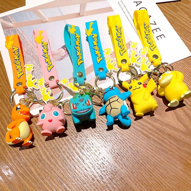 Bandai Pokemon Pikachu Schlüsselanhänger Set - Bild 1