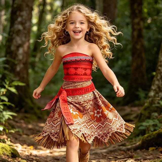 Disney Moana Vaiana Prinzessin Kostüm, 2-teiliges Set, Kleid - Bild 1