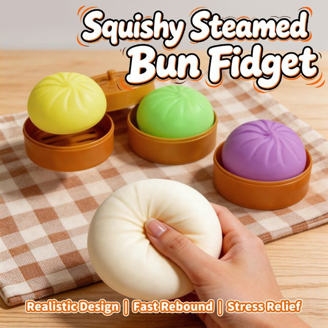 hairun Dumpling-Squishies, Stressbälle, Fidget-Sensorikspielzeug, multicolour, 6-teiliges Set - Bild 1