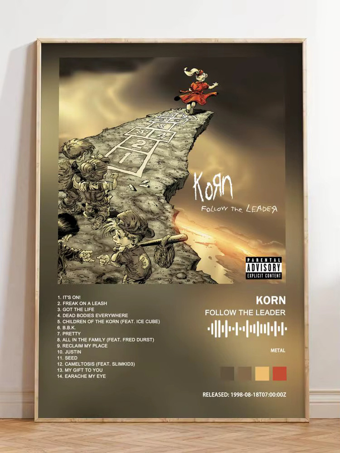 K-Korn Modernes Poster-Album-Set aus Leinwand mit abstraktem Wandkunstwerk in Weiss und Multicolour, B/H: 21,0 x 30,0 cm - Bild 2
