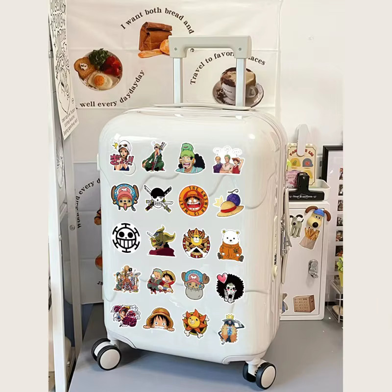 ONE PIECE Aufkleber, 50 Stück, Cartoon-Chibi-Figuren Luffy und Nami, DIY Deko-Sticker - Bild 4