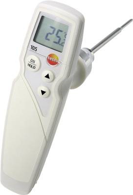 TESTO Robustes Profi-Lebensmittel-Thermometer 105 aus Edelstahl in Weiß - Bild 1