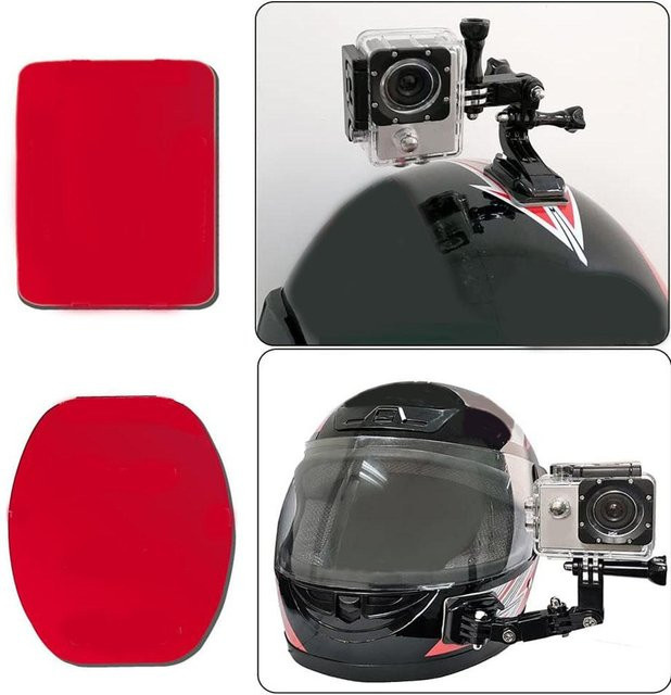 8 Stück flache und gebogene Klebehalterungen für GoPro HERO 11, 10, 9, 8 und 7 in Schwarz - Bild 1