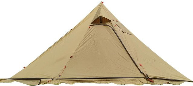 Binchi Outdoor Product Tipi-Warmzelt für 4–6 Personen mit Herd in Braun und Beige - Bild 1