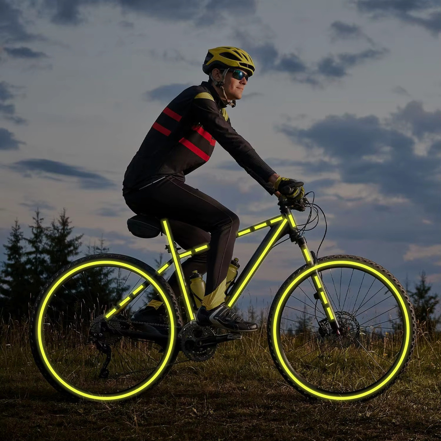 Reflektierendes Sicherheitswarnband von SCESSPACK, wasserdichtes Neon-Klebeband für Outdoor-Anwendungen und Autoaufkleber - Bild 4