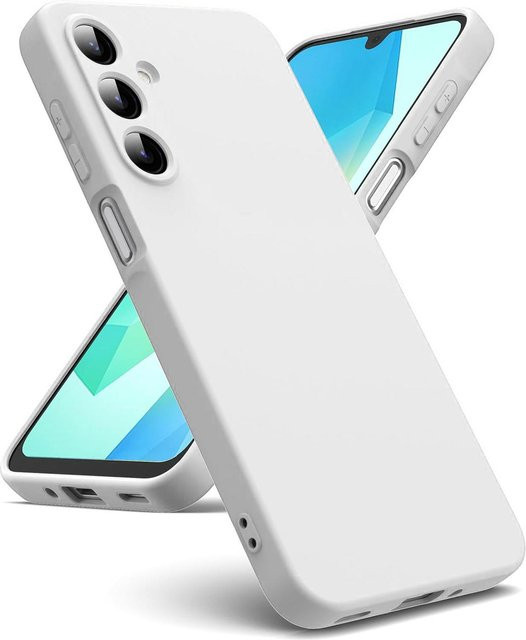 Luxuriöse Flüssigsilikonhülle für Samsung Galaxy A56 A36 A26 A16 A06 A05 A05S A15 A25 A35 A55 A04 A04E A04S A14 A24 A34 A54 Weiche Gummihülle Bumper-Hülle in Weiß - Bild 1