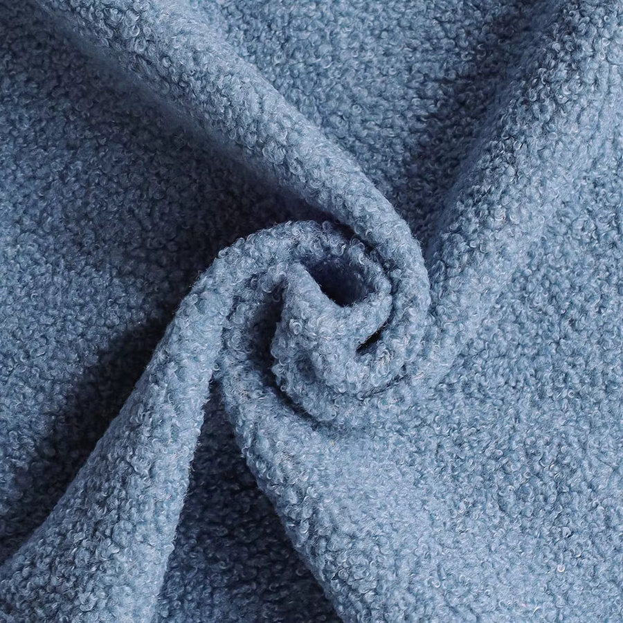 CANIRICA Teddy-Fleece Kissenbezüge in Blau für Sofa und Wohnzimmer, B/H: 45 x 45 cm und B/H: 30 x 50 cm - Bild 2