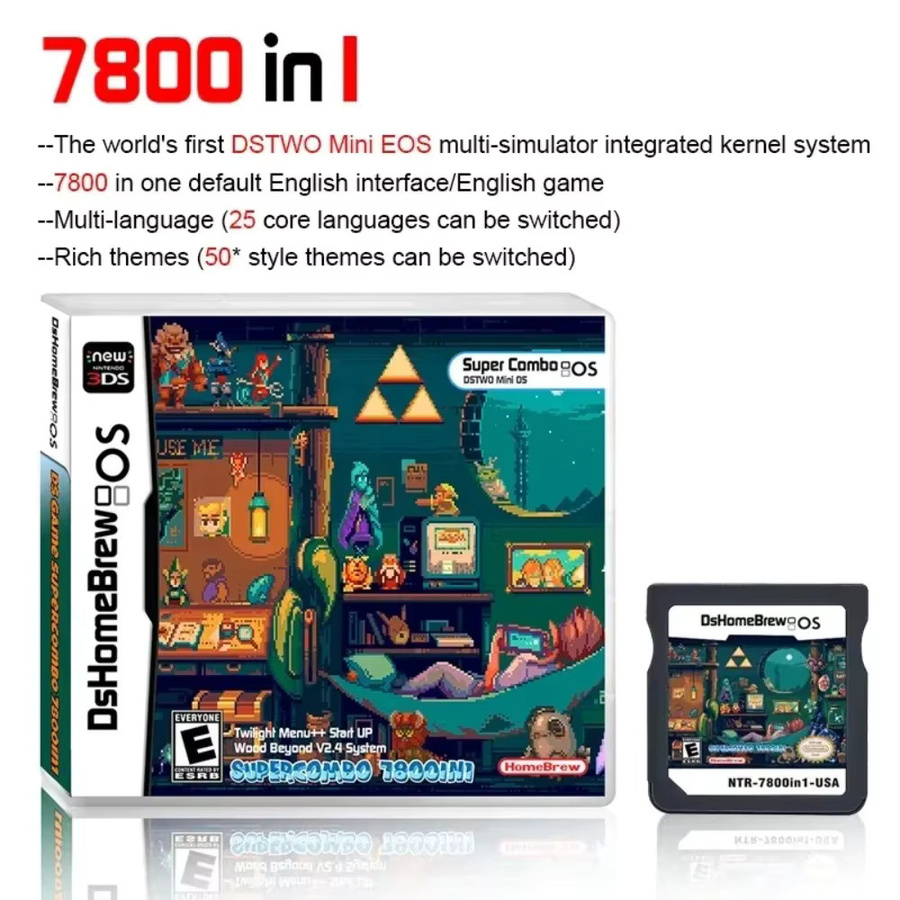 7800 in 1 Kombinierte Spielkarte für Nintendo 2DS, 3DS und 3DS XL von Takara Tomy - Bild 3
