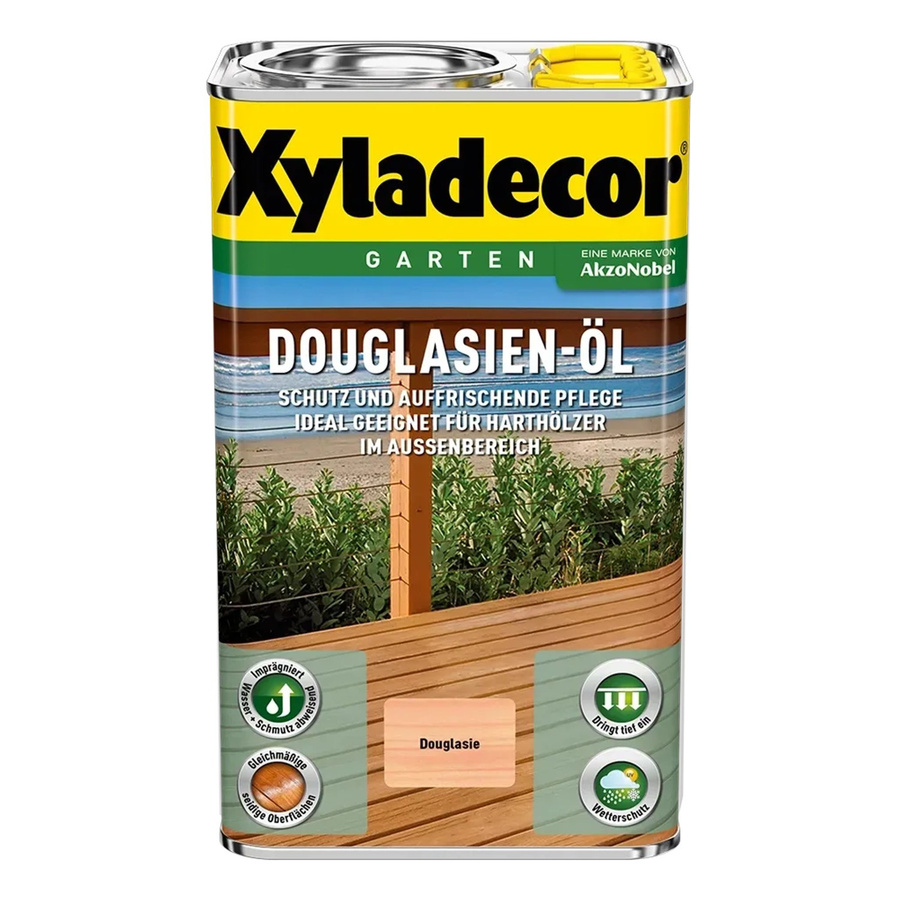 Xyladecor Douglasien-Öl Holzschutz für außen, Farbe: Braun, Glanzgrad: Seidenglänzend, Inhalt: 2,5 l - Bild 2