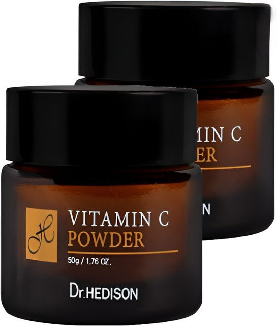 Dr. Hedison Vitamin C Pulver Duo Set, 100g, Unisex - Bild 1