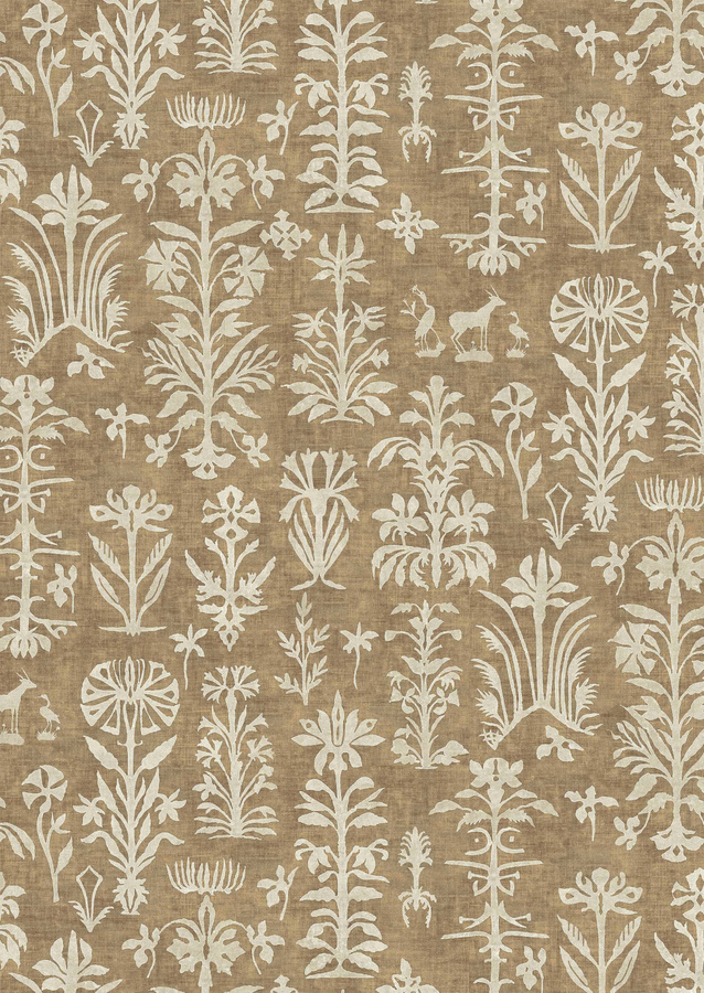 Lewis & Wood Tapete Papyrus in Desert Sand mit floralem und botanischem Design - Bild 1