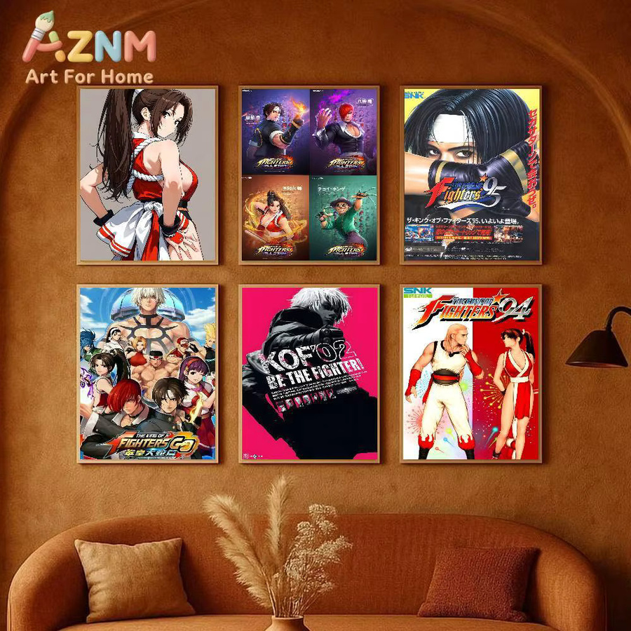 Kayou The King Of Fighters Poster, hochauflösender selbstklebender und wasserfester Kunstaufkleber in Mehrfarbig - Bild 3