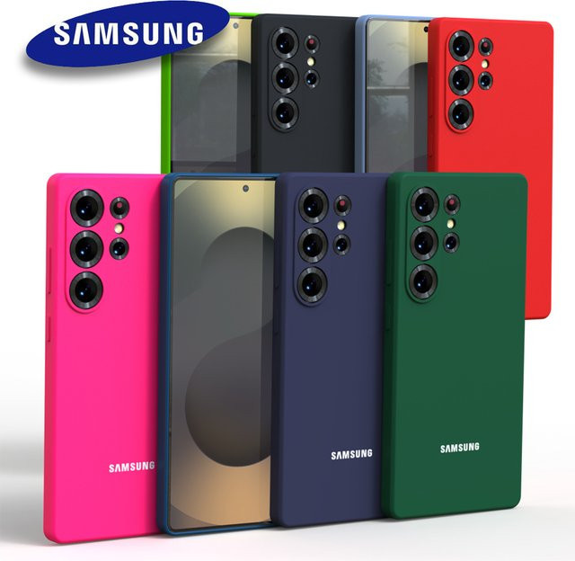Samsung Galaxy S25 Ultra Case aus weichem Liquid Silicone, stoßfestes Softcover in Purple für Galaxy S25 Ultra, S26 Plus und S24 - Bild 1