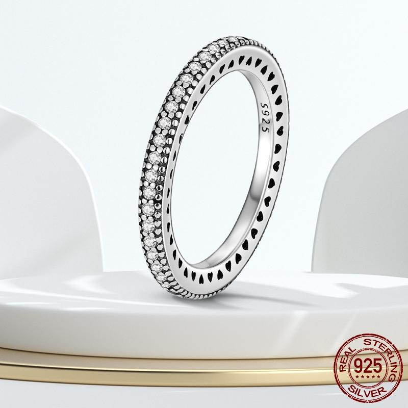 Ring 925 Silber, Lila, Zirkonia, Damen - Bild 1