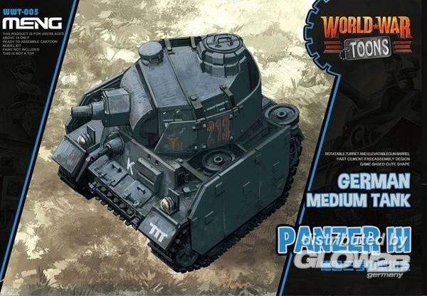MENG Models World War Toons German Medium Tank Panzer III, Fahrzeug - Bild 1