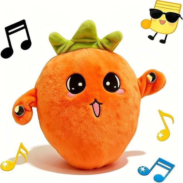 Yiran toy Bananenfrucht Interaktive Plüschpuppe, Musikrhythmus, ab 1,5 Jahre - Bild 1