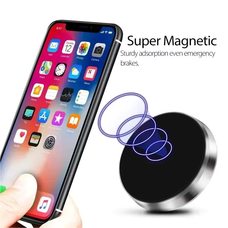 Universelle magnetische Auto-Handyhalterung in Schwarz für Dashboard und Wand, kompatibel mit iPhone, Xiaomi und Samsung - Bild 3