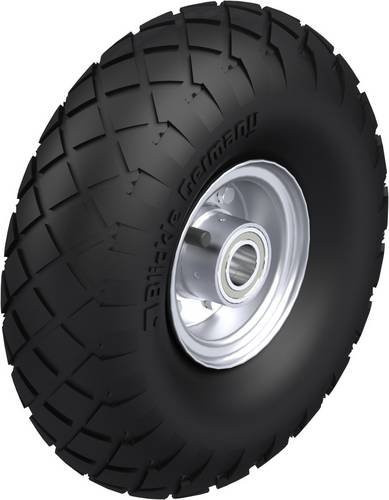 Blickle Rad-Luftreifen P 302/25-75K in Schwarz mit Stahlfelge, Durchmesser: 300 mm, Tragfähigkeit: 180 kg - Bild 1
