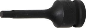 BGS Kraft-Bit-Einsatz 5481-M6 in Schwarz mit 12,5 mm Innenvierkant und 6 mm Innensechskant - Bild 1