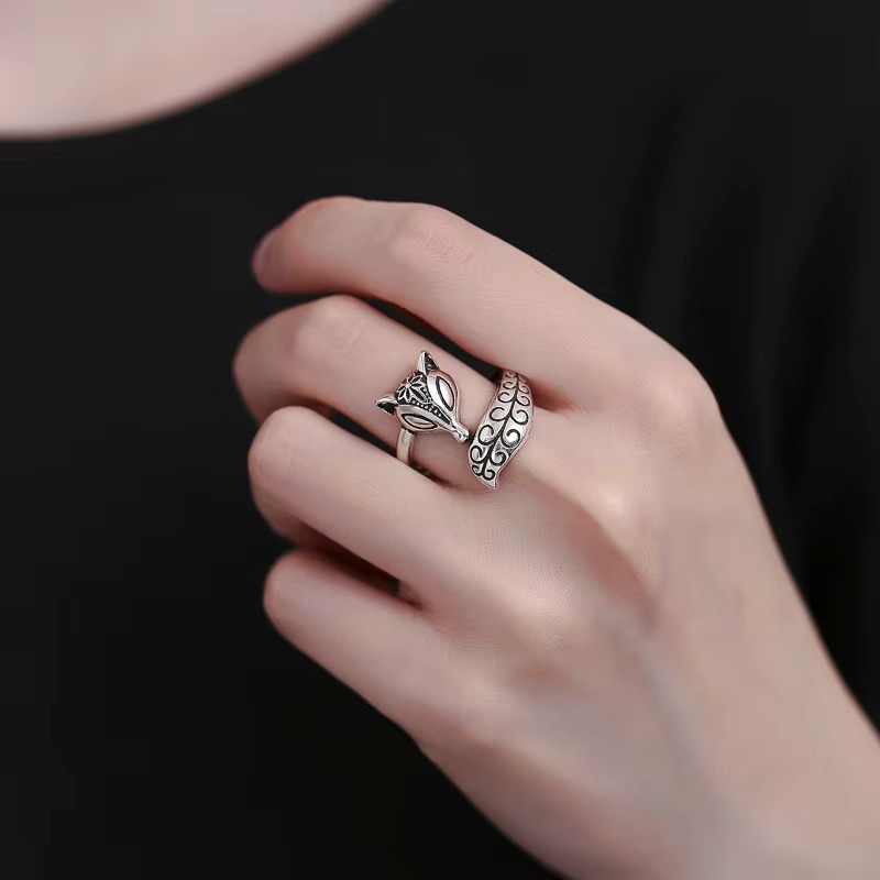 SAY Ring 925 Silber, Vintage, Fuchs, Damen - Bild 2