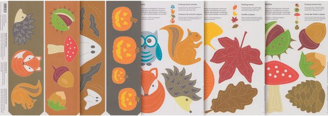 Familienmomente Prickelvorlagen-Set Herbstzauber Herbst Papier - Bild 1