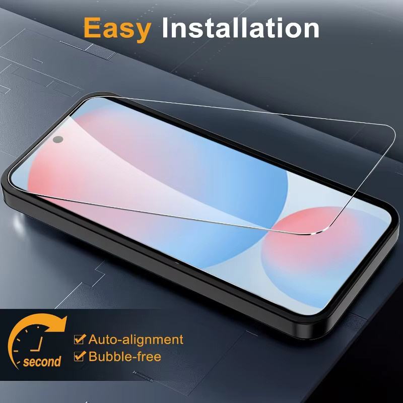 3er Pack Displayschutzfolie aus gehärtetem Glas für Samsung Galaxy S25 S24 S23 S22 S21 Ultra Plus FE A55 A35 A15 A05S A54 A34 A14 A04S A12 transparent - Bild 5