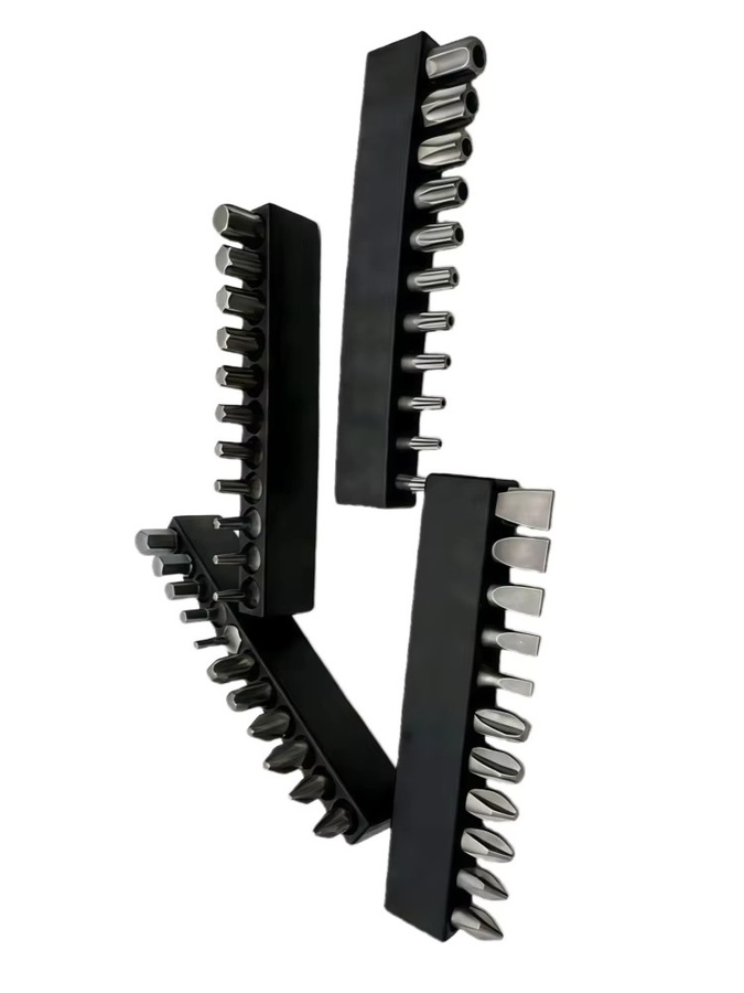 Probon Schraubendreher-Bit-Set aus S2/CR-V in Schwarz mit Kreuz, Sechskant, Torx und Halter für elektrische Schraubendreher, 25 mm - Bild 5