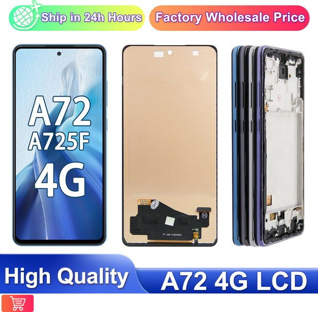 Samsung Galaxy A72 A725F LCD Display mit Touchscreen Digitizer Montage und Rahmen Ersatzteil - Bild 1