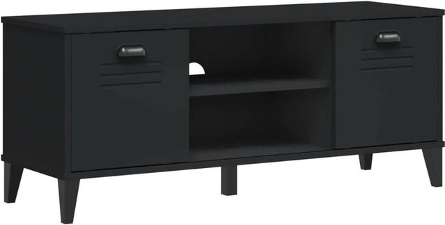 vidaXL Schuhbank VIKEN in Schwarz, B/T/H: 106 x 35 x 45 cm - Bild 1