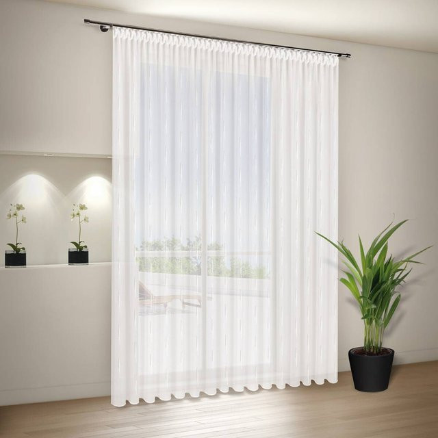 Happy Home Fertigstore Vera in Beige mit Stoffpaneel aus Polyester, Breite: 600 cm, Höhe: 245 cm - Bild 1