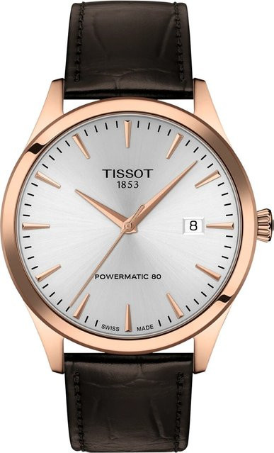 Tissot Armbanduhr Classic Dream, Automatik, Edelstahl, Leder, 40 mm, Herren - Bild 1