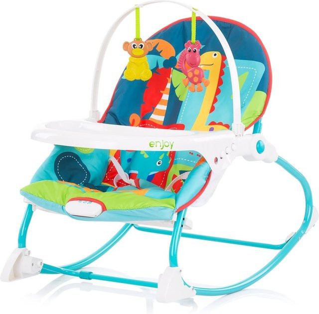 Chipolino Babywippe Enjoy mit Schaukelfunktion, Musikfunktion und Spielbogen in Blau - Bild 1