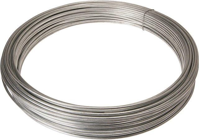 Conacord Eisendraht verzinkt in Silber, Durchmesser: 3,8 mm, Länge: 50 m - Bild 1