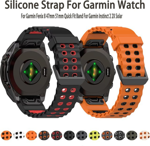 FancyWrist Uhrenarmband Silikon, Bicolor, 22/26mm - Bild 1