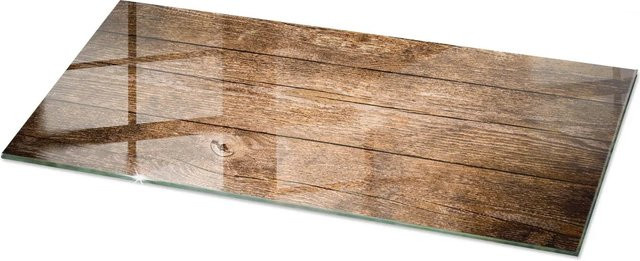 Tulup Couchtischplatte aus Glas in Braun, Rechteckig, B: 125 cm, T: 50 cm - Bild 1