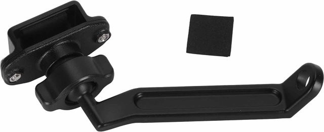 Igeteck 2-Wege Radio Halterung und Funkgerät-Adapter für Motorrad-Rückspiegel in Schwarz - Bild 1