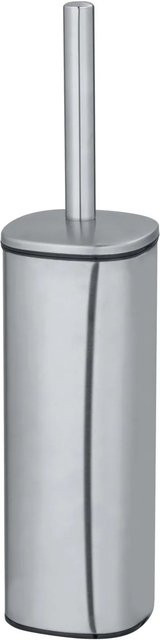 Wenko WC-Bürstenhalter Alassio in Silber Matt, Höhe: 39,2 cm, Durchmesser: 9,3 cm - Bild 1