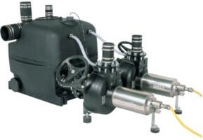 Wilo Abwasserhebeanlage DrainLift XXL 1080-2/8, 4 kW, 800 l, DN 100, schwarz - Bild 1