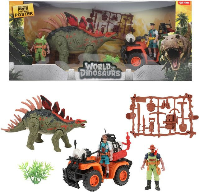 Toi-Toys World of Dinosaurs Dino + Quad Spielset mit Zubehör ab 3 Jahren - Bild 1