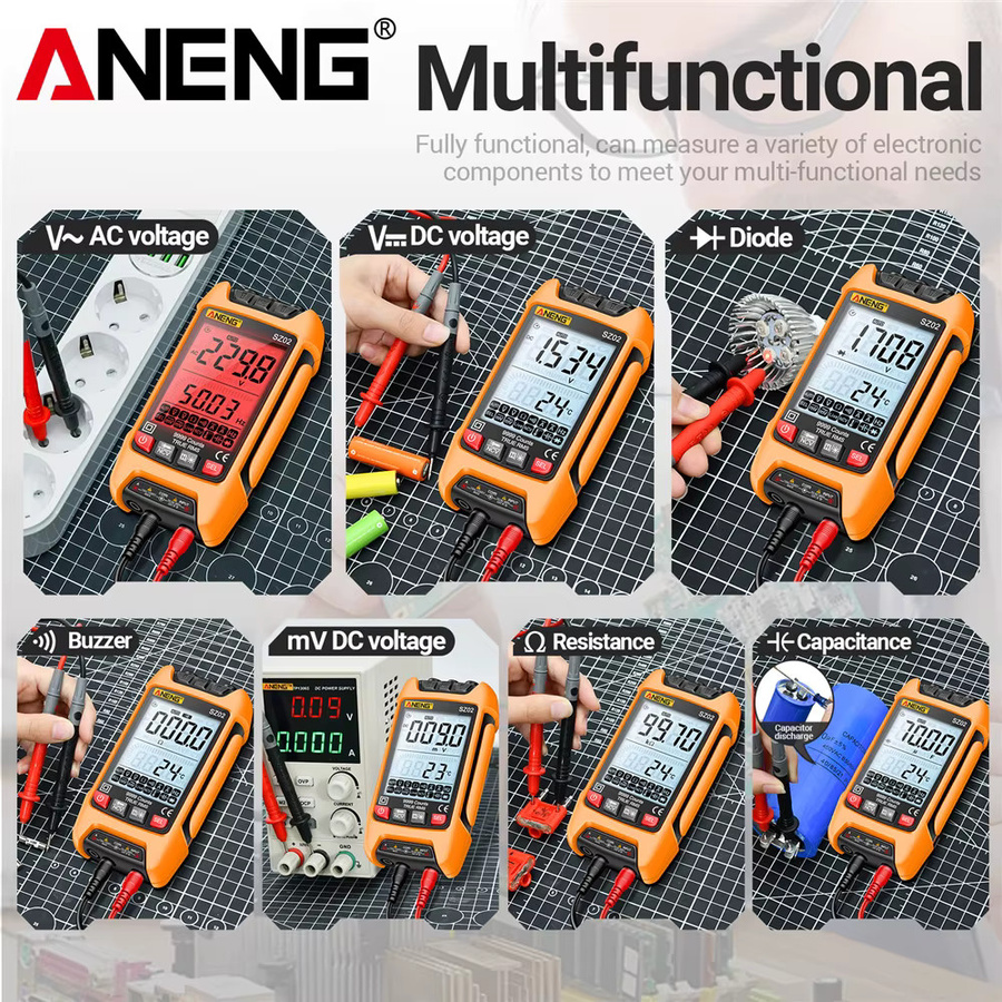 ANENG SZ01/SZ02 Digital Multimeter True RMS Smart Multimeter für AC/DC Strom und Spannung - Bild 5