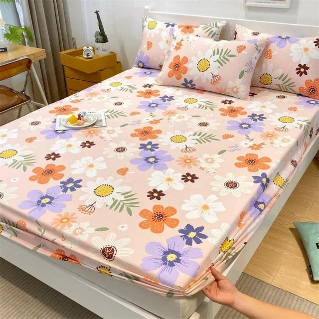 Super Six Bettwäsche aus 100 % Baumwolle mit floralem Blumenprint, Rosa, B/T: 120 x 200 cm - Bild 1