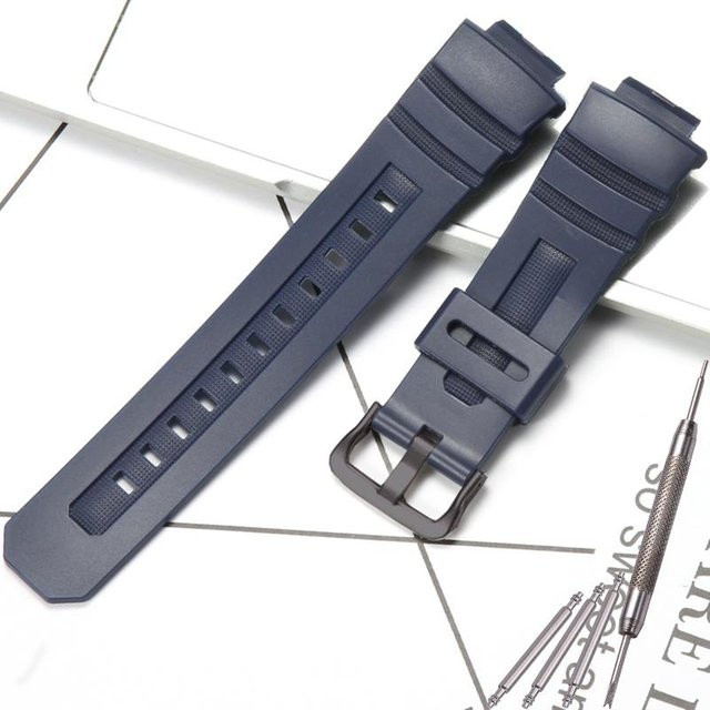 Casio Uhrenarmband, Harz, 16 mm, grau, Herren - Bild 1