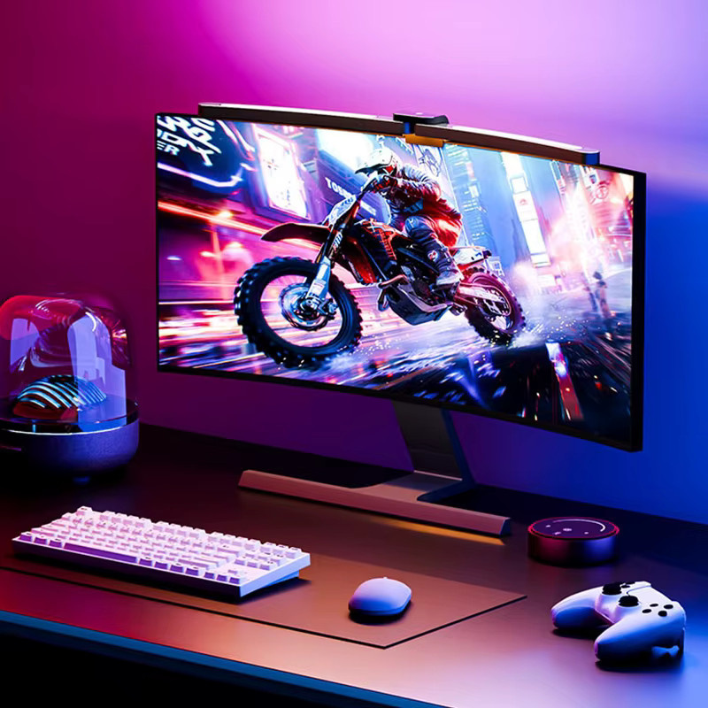 Blitzhome RGB 10 W gebogene LED-Lichtleiste in Schwarz mit Fernbedienung und USB-Betrieb - Bild 3