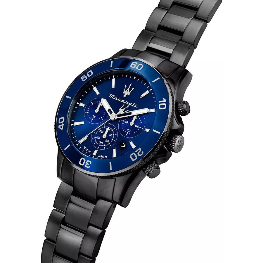 Maserati Chronograph, Edelstahl, Blau, Quarz, 43 mm, Herren - Bild 3
